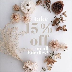Take an additional 15% off bundles